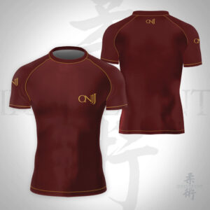 Red and Gold ONJJ Rashguard